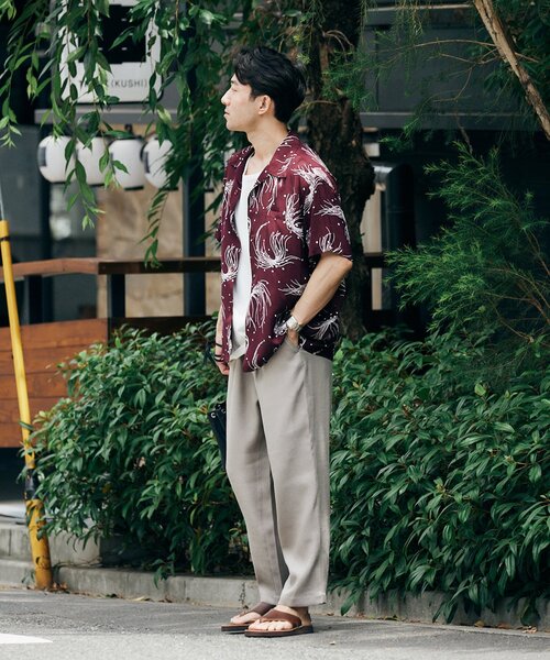 JOURNAL STANDARD relume（ジャーナルスタンダード　レリューム）の「"イージーケア"TECH ブッチャーワンタックイージーパンツ（スラックス・メンズ・ベージュ/ブラック/チャコールグレー・MEDIUM/LARGE）」の9枚目の写真