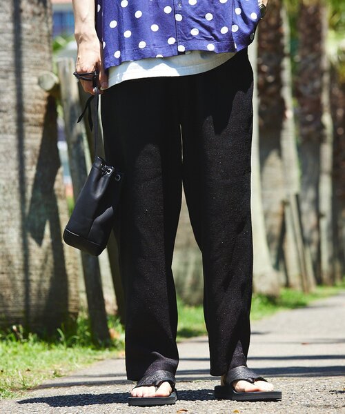 JOURNAL STANDARD relume（ジャーナルスタンダード　レリューム）の「"イージーケア"TECH ブッチャーワンタックイージーパンツ（スラックス・メンズ・ベージュ/ブラック/チャコールグレー・MEDIUM/LARGE）」の13枚目の写真