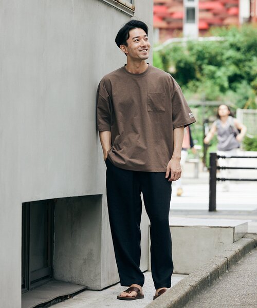 JOURNAL STANDARD relume（ジャーナルスタンダード　レリューム）の「"イージーケア"TECH ブッチャーワンタックイージーパンツ（スラックス・メンズ・ベージュ/ブラック/チャコールグレー・MEDIUM/LARGE）」の15枚目の写真