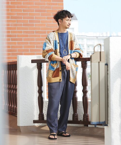 JOURNAL STANDARD relume（ジャーナルスタンダード　レリューム）の「"イージーケア"TECH ブッチャーワンタックイージーパンツ（スラックス・メンズ・ベージュ/ブラック/チャコールグレー・MEDIUM/LARGE）」の21枚目の写真