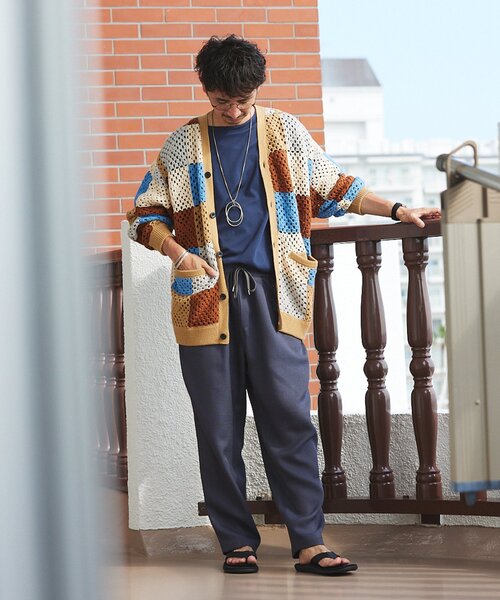 JOURNAL STANDARD relume（ジャーナルスタンダード　レリューム）の「"イージーケア"TECH ブッチャーワンタックイージーパンツ（スラックス・メンズ・ベージュ/ブラック/チャコールグレー・MEDIUM/LARGE）」の22枚目の写真