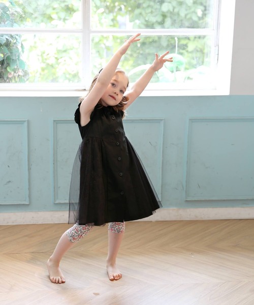 CHANEL 花柄 ストレッチパンツ 膝が隠れる丈34 レギンス レディース パンツ レギパン 柄 ストレッチ 10分丈