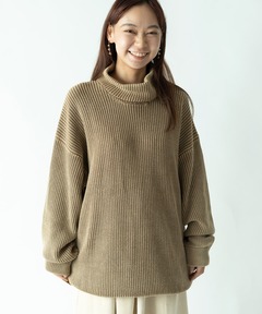 スノーウオッシュニットタートルネック