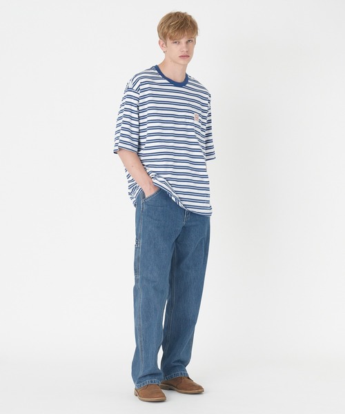 Levi's（リーバイス）の「Levi's/リーバイス WORKWEAR Tシャツ ブルー STRIPE LIMOGES（Tシャツ/カットソー・メンズ・ブルー・M/L/S/XL）」の5枚目の写真