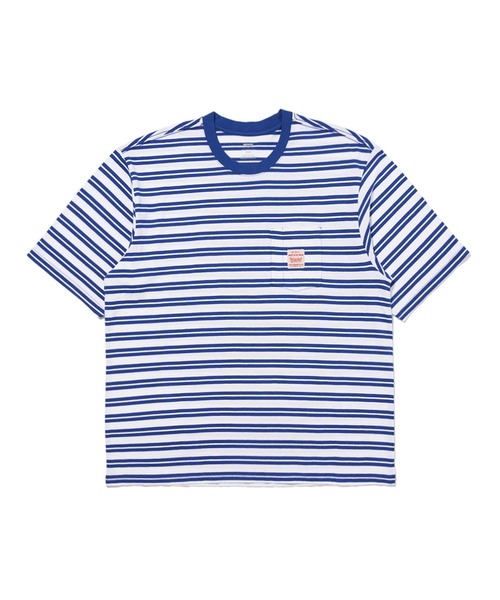 Levi's（リーバイス）の「Levi's/リーバイス WORKWEAR Tシャツ ブルー STRIPE LIMOGES（Tシャツ/カットソー・メンズ・ブルー・M/L/S/XL）」の7枚目の写真
