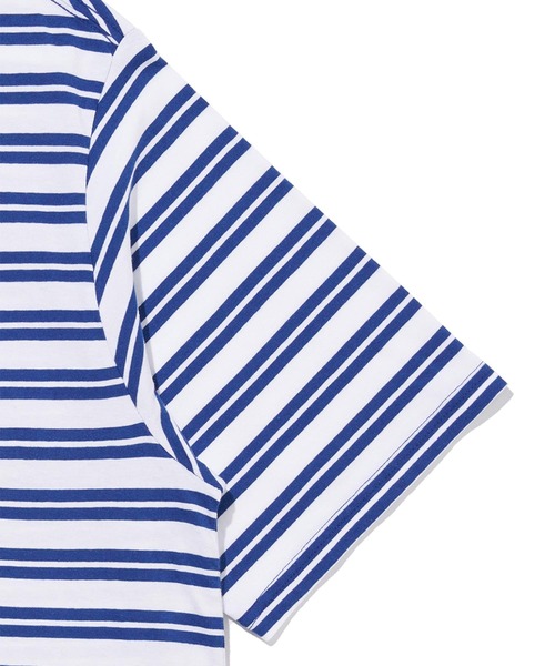 Levi's（リーバイス）の「Levi's/リーバイス WORKWEAR Tシャツ ブルー STRIPE LIMOGES（Tシャツ/カットソー・メンズ・ブルー・M/L/S/XL）」の10枚目の写真