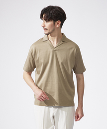 ABAHOUSE | 【コンパクトスーピマ】スムース スキッパー ポロシャツ(ポロシャツ)