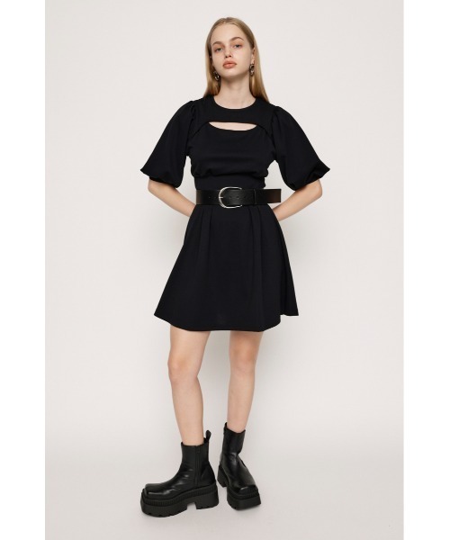 THE TOE レイムズショートスリーブフレアワンピース ※値下げ不可 THE TOE レイムズショートスリーブフレアワンピース ※値下げ不可