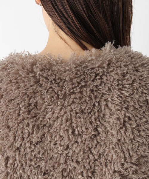 LEPSIM（レプシィム）の「ファーベスト　183983（ベスト・レディース・ブラウン/グレイッシュベージュ/チャコールグレー・FREE）」の19枚目の写真