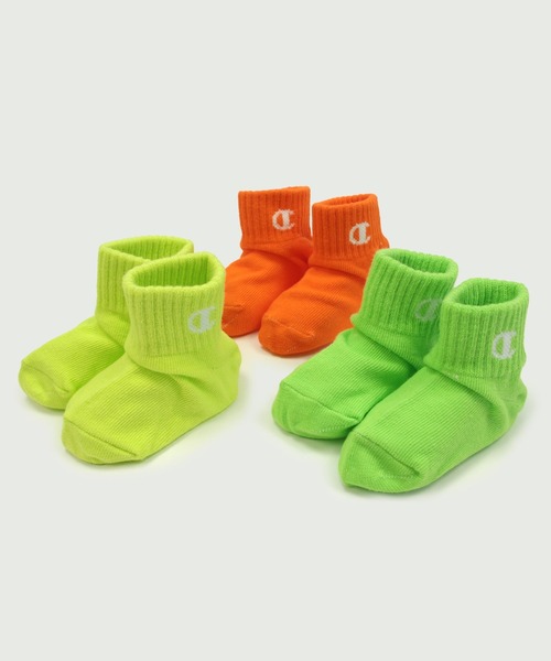 Champion（チャンピオン）の「champion / チャンピオン ソックス3足セット（ソックス/靴下・キッズ・グリーン・9-14cm）」の2枚目の写真