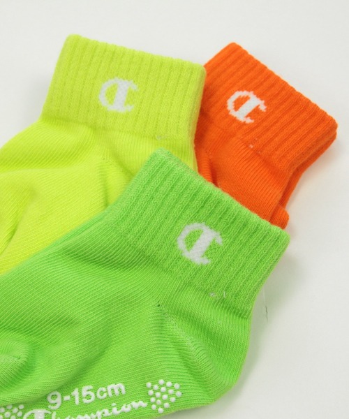 Champion（チャンピオン）の「champion / チャンピオン ソックス3足セット（ソックス/靴下・キッズ・グリーン・9-14cm）」の3枚目の写真