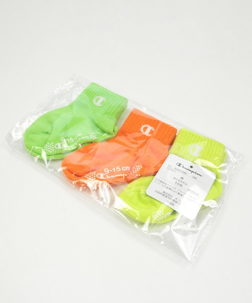 Champion（チャンピオン）の「champion / チャンピオン ソックス3足セット（ソックス/靴下・キッズ・グリーン・9-14cm）」の5枚目の写真