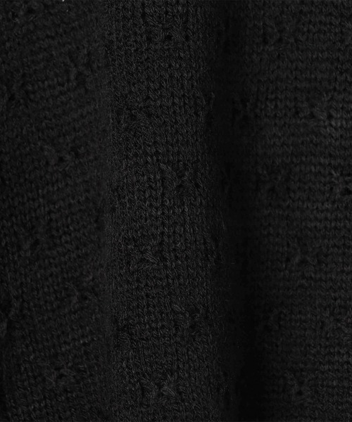 179/WG（イチナナキュウダブルジー）の「2WAYハーフZIPニット／ベスト（袖取り外し）（ニット/セーター・レディース・ブラック×ホワイト/ブルー/オフホワイト・FREE）」の16枚目の写真