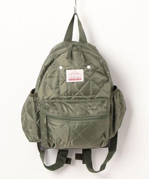 Ocean&Ground（オーシャン&グラウンド）の「DAYPACK QUILT（kids/S・M）（バックパック/リュック・キッズ・オリーブ/ベージュ/ブラック・M/S）」の3枚目の写真