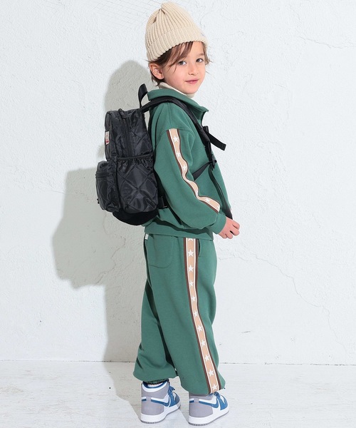 Ocean&Ground（オーシャン&グラウンド）の「DAYPACK QUILT（kids/S・M）（バックパック/リュック・キッズ・オリーブ/ベージュ/ブラック・M/S）」の5枚目の写真
