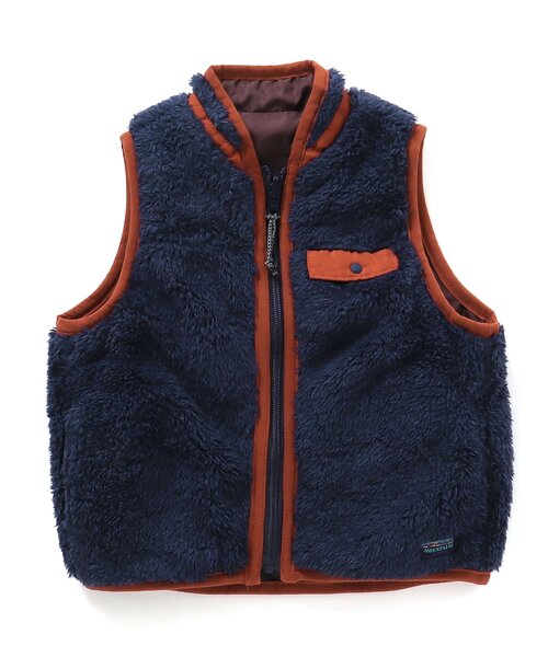 BREEZE（ブリーズ）の「【WEB限定】 リバーシブルボアベスト（ベスト・キッズ・パープル/ネイビー/レッド/アイボリー・100/130/110/150/80/140/90/120）」の3枚目の写真