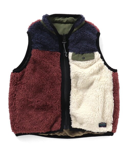 BREEZE（ブリーズ）の「【WEB限定】 リバーシブルボアベスト（ベスト・キッズ・パープル/ネイビー/レッド/アイボリー・100/130/110/150/80/140/90/120）」の4枚目の写真