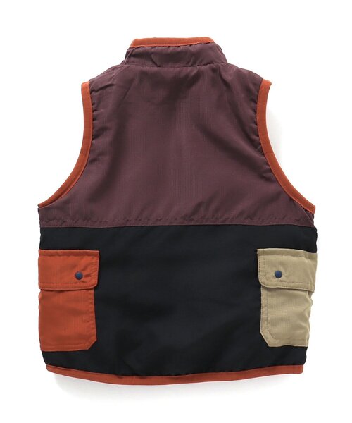 BREEZE（ブリーズ）の「【WEB限定】 リバーシブルボアベスト（ベスト・キッズ・パープル/ネイビー/レッド/アイボリー・100/130/110/150/80/140/90/120）」の6枚目の写真