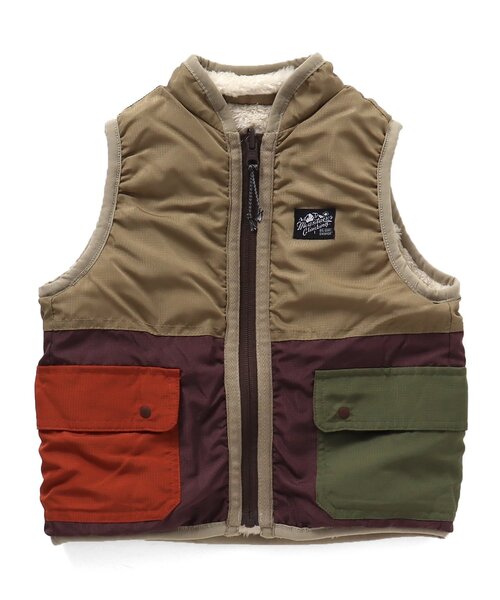 BREEZE（ブリーズ）の「【WEB限定】 リバーシブルボアベスト（ベスト・キッズ・パープル/ネイビー/レッド/アイボリー・100/130/110/150/80/140/90/120）」の19枚目の写真