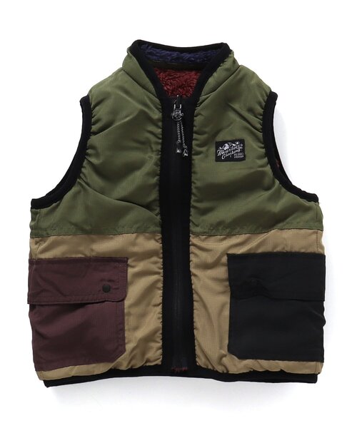 BREEZE（ブリーズ）の「【WEB限定】 リバーシブルボアベスト（ベスト・キッズ・パープル/ネイビー/レッド/アイボリー・100/130/110/150/80/140/90/120）」の22枚目の写真