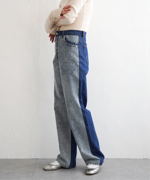 VENCEEXCHANGE(ヴァンスエクスチェンジ)の「センター切り替えワイドデニムパンツ(デニムパンツ・レディース・ブルー/ブラック・S/M)」の22枚目の写真