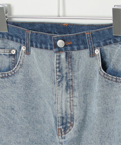 VENCEEXCHANGE(ヴァンスエクスチェンジ)の「センター切り替えワイドデニムパンツ(デニムパンツ・レディース・ブルー/ブラック・S/M)」の12枚目の写真