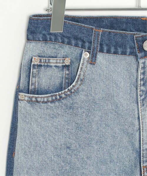 VENCEEXCHANGE(ヴァンスエクスチェンジ)の「センター切り替えワイドデニムパンツ(デニムパンツ・レディース・ブルー/ブラック・S/M)」の9枚目の写真