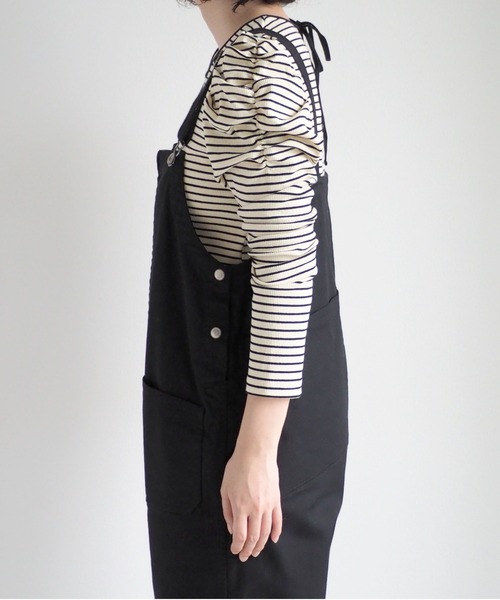 cepo（セポ）の「チノワークサロペット（サロペット/オーバーオール・レディース・キャメル/ブラック・L/M）」の9枚目の写真