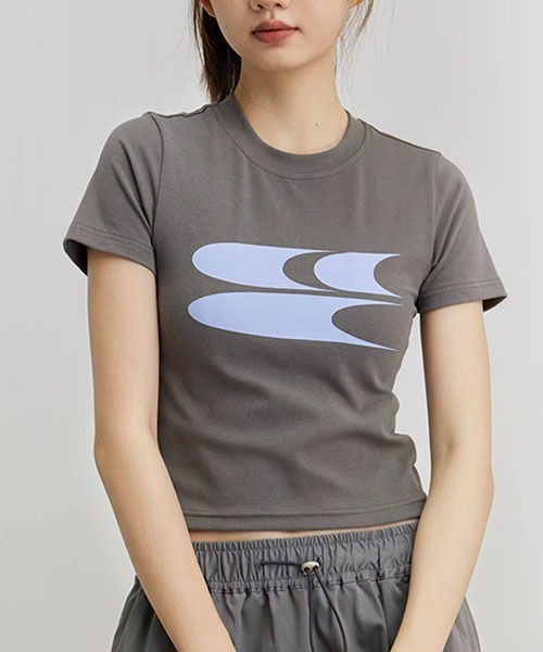 WESTBOY(ウエストボーイ)の「タイトロゴTシャツCC23WTP05【Cryng Center】(Tシャツ/カットソー・メンズ・グレー/ホワイト/ブルー/ピンク/ブラック・L/S/M)」の3枚目の写真