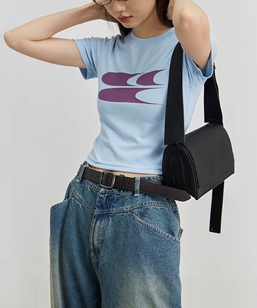 WESTBOY(ウエストボーイ)の「タイトロゴTシャツCC23WTP05【Cryng Center】(Tシャツ/カットソー・メンズ・グレー/ホワイト/ブルー/ピンク/ブラック・L/S/M)」の6枚目の写真