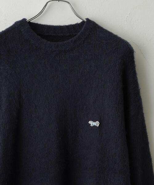 PENNEYS（ぺニーズ）の「PENNEYS（ぺニーズ）別注ビッグシルエットシャギーニット（ニット/セーター・メンズ・ライトブルー/ライトグレー/ネイビー/ブラック・L/M/XL/S）」の4枚目の写真