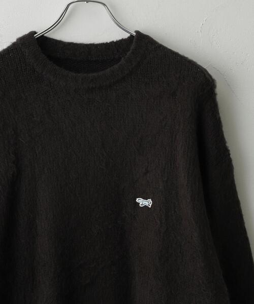 PENNEYS（ぺニーズ）の「PENNEYS（ぺニーズ）別注ビッグシルエットシャギーニット（ニット/セーター・メンズ・ライトブルー/ライトグレー/ネイビー/ブラック・L/M/XL/S）」の2枚目の写真