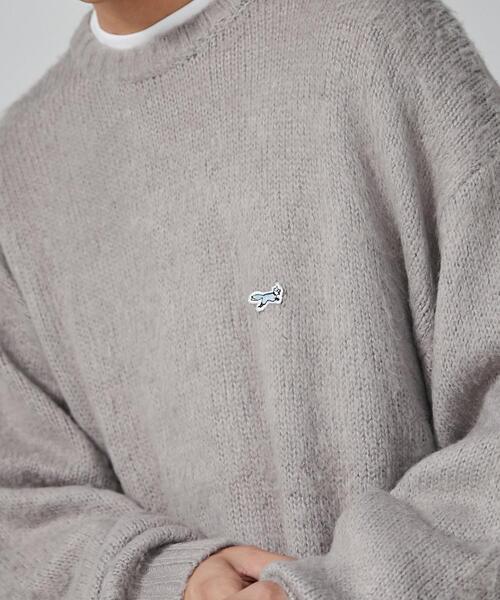 PENNEYS（ぺニーズ）の「PENNEYS（ぺニーズ）別注ビッグシルエットシャギーニット（ニット/セーター・メンズ・ライトブルー/ライトグレー/ネイビー/ブラック・L/M/XL/S）」の5枚目の写真