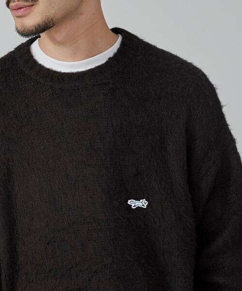 PENNEYS（ぺニーズ）の「PENNEYS（ぺニーズ）別注ビッグシルエットシャギーニット（ニット/セーター・メンズ・ライトブルー/ライトグレー/ネイビー/ブラック・L/M/XL/S）」の8枚目の写真