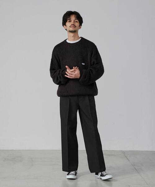 PENNEYS（ぺニーズ）の「PENNEYS（ぺニーズ）別注ビッグシルエットシャギーニット（ニット/セーター・メンズ・ライトブルー/ライトグレー/ネイビー/ブラック・L/M/XL/S）」の9枚目の写真