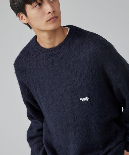 PENNEYS（ぺニーズ）の「PENNEYS（ぺニーズ）別注ビッグシルエットシャギーニット（ニット/セーター・メンズ・ライトブルー/ライトグレー/ネイビー/ブラック・L/M/XL/S）」の14枚目の写真