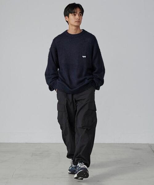 PENNEYS（ぺニーズ）の「PENNEYS（ぺニーズ）別注ビッグシルエットシャギーニット（ニット/セーター・メンズ・ライトブルー/ライトグレー/ネイビー/ブラック・L/M/XL/S）」の15枚目の写真