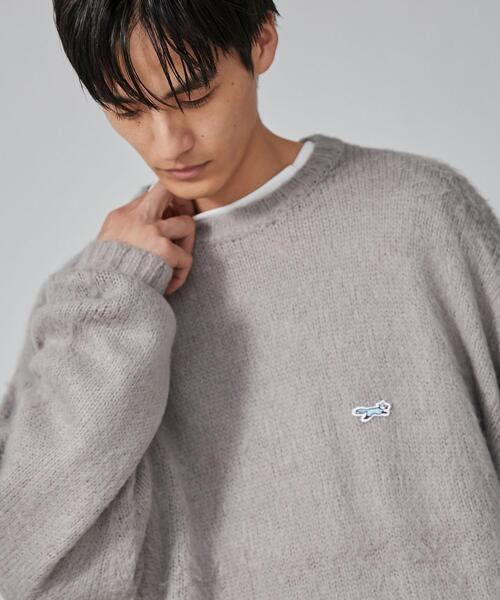 PENNEYS（ぺニーズ）の「PENNEYS（ぺニーズ）別注ビッグシルエットシャギーニット（ニット/セーター・メンズ・ライトブルー/ライトグレー/ネイビー/ブラック・L/M/XL/S）」の17枚目の写真