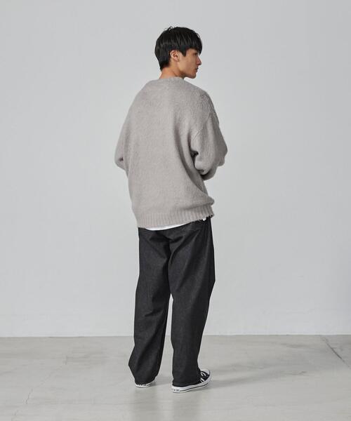 PENNEYS（ぺニーズ）の「PENNEYS（ぺニーズ）別注ビッグシルエットシャギーニット（ニット/セーター・メンズ・ライトブルー/ライトグレー/ネイビー/ブラック・L/M/XL/S）」の20枚目の写真