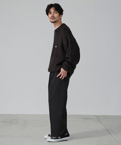 PENNEYS（ぺニーズ）の「PENNEYS（ぺニーズ）別注ビッグシルエットシャギーニット（ニット/セーター・メンズ・ライトブルー/ライトグレー/ネイビー/ブラック・L/M/XL/S）」の22枚目の写真