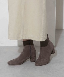 NANO universe | ストレッチフェイクスエードヒールショートブーツ(ブーツ)