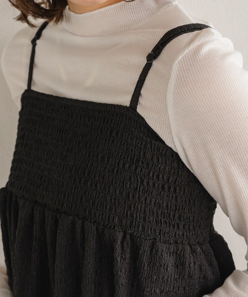 RETRO GIRL（レトロガール）の「【セットアイテム】ジャガードキャミビスチェSET（Tシャツ/カットソー・レディース・ブラック/ホワイト・FREE）」の20枚目の写真