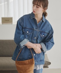 ANGIE | ビッグシルエットデニムジャケット / オーバーサイズGジャン(デニムジャケット)