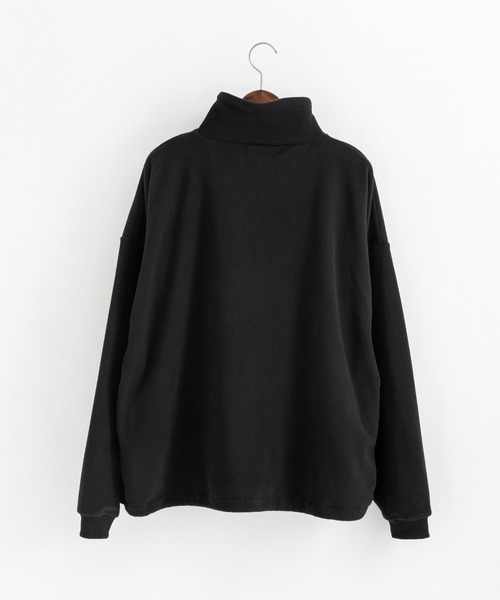 Rocky Monroe（ロッキーモンロー）の「オーバーサイズ フリース ハーフジッププルオーバー スウェット トラックジャケット（スウェット・メンズ・ブラック/オフホワイト/パープル/グレー/グリーン/オレンジ/ブルー/ネイビー・L/XL/M）」の15枚目の写真