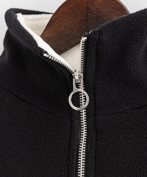 Rocky Monroe（ロッキーモンロー）の「オーバーサイズ フリース ハーフジッププルオーバー スウェット トラックジャケット（スウェット・メンズ・ブラック/オフホワイト/パープル/グレー/グリーン/オレンジ/ブルー/ネイビー・L/XL/M）」の19枚目の写真