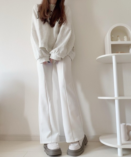 Nana(ナナ)の「フレアパンツ(その他パンツ・レディース・ブラック/ブラウン/アイボリー・FREE)」の17枚目の写真