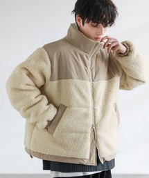 MSG | ボア切替中綿ルーズシルエットジャケット(ブルゾン)