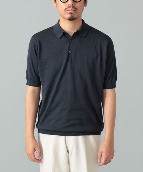 JOHN SMEDLEY（ジョンスメドレー）の「JOHN SMEDLEY / REID コットン ポロシャツ（ポロシャツ・メンズ・チャコールグレー/ブラック/ロイヤルブルー/ネイビー/ブラック系その他4/ライトブルー・SMALL/LARGE/MEDIUM）」の22枚目の写真