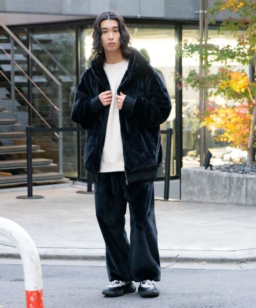 UNIIT（ユニット）の「【UNIIT/ユニット】エコファー　イージーパンツ ふわふわ もこもこ フェイクファー 防寒　セットアップ対応（その他パンツ・メンズ・ブラック/チャコールグレー・SMALL/MEDIUM/LARGE/X-LARGE）」の10枚目の写真