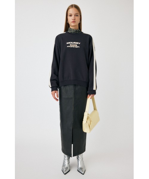 MOUSSY（マウジー）の「AGED F/LEATHER スカート（スカート・レディース・ブラック・0/1/2）」の3枚目の写真